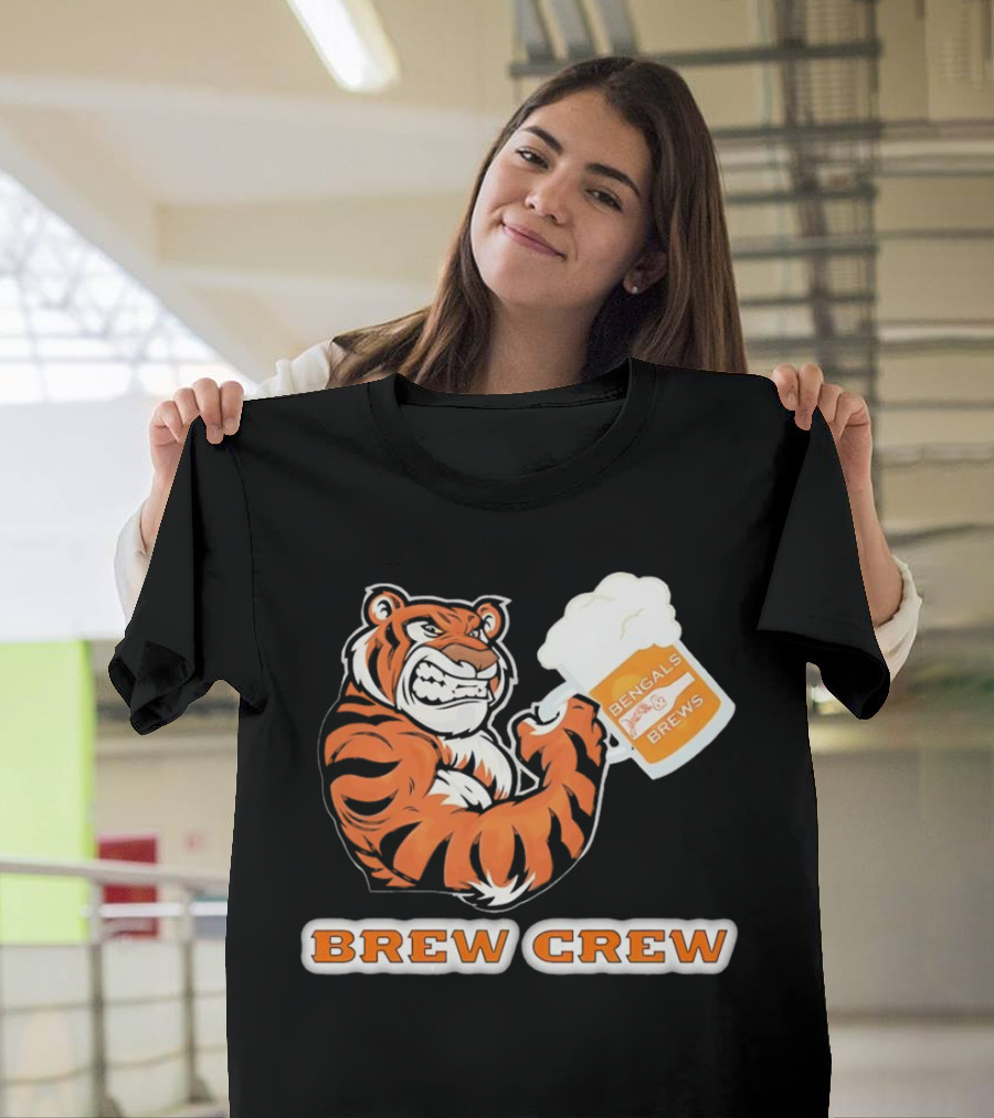 Bengals Brews Brew Crew Tiger Beer Mug T-Shirt