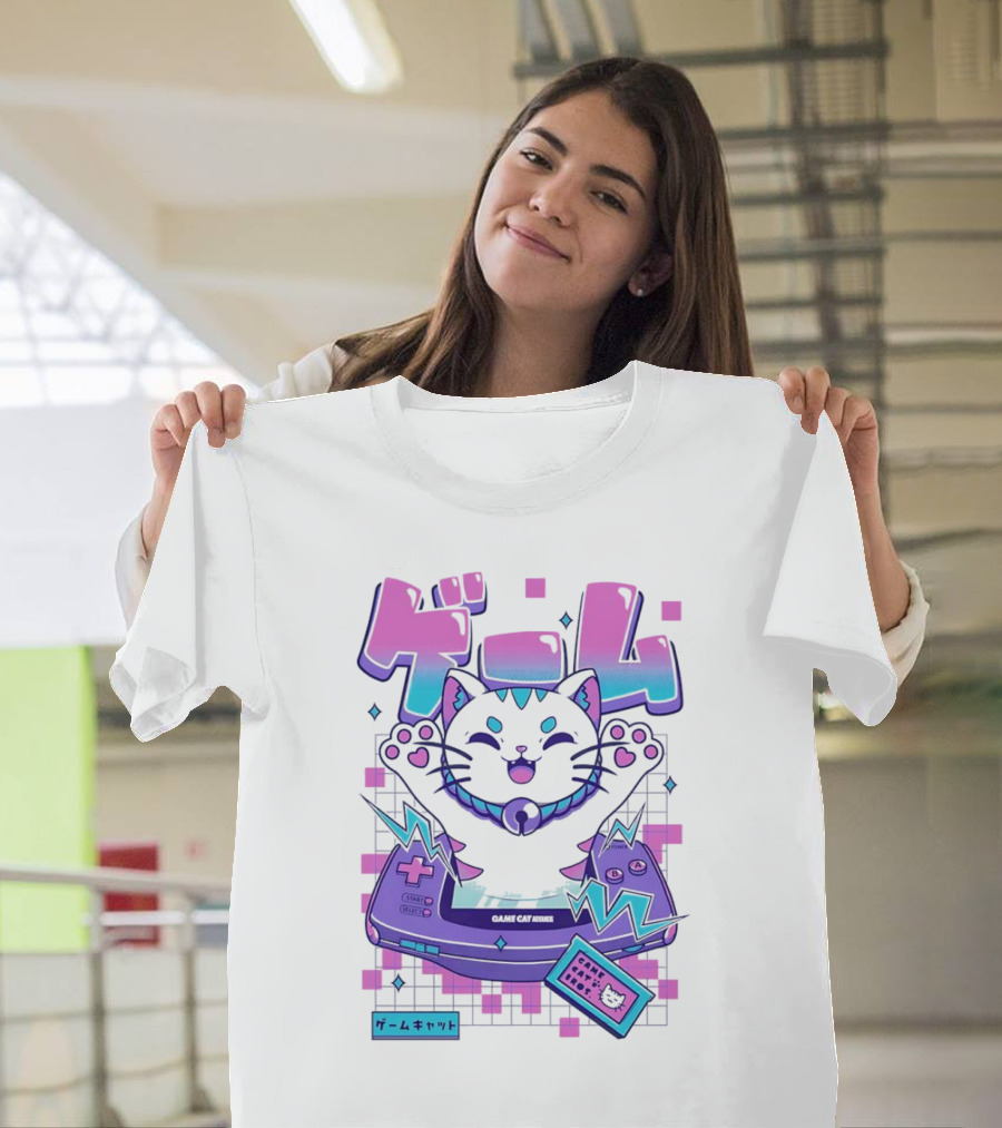 Game Cat Advance Yuri Santos Pereira ゲームキャット T-Shirt