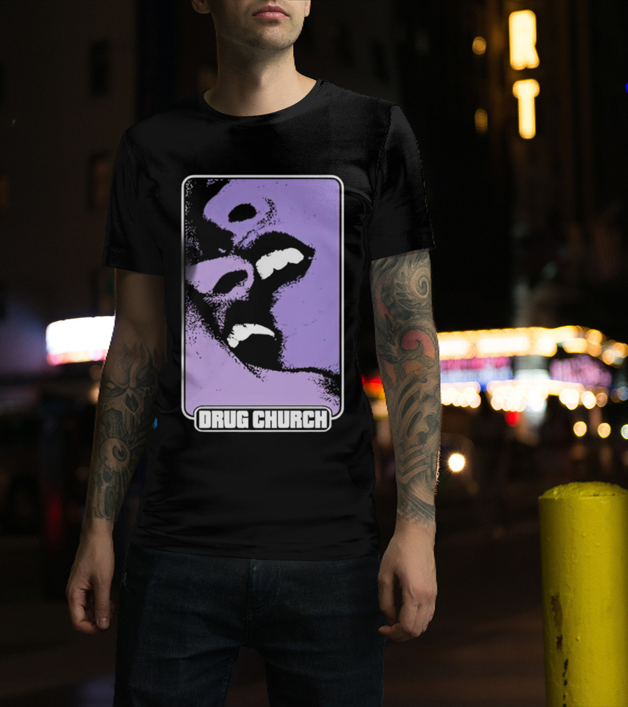 Drug Church Purple Lips Pure Noise T-Shirt
