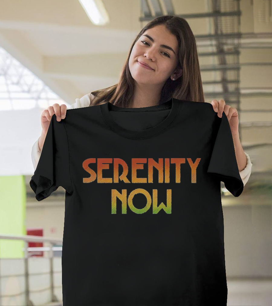 Serenity Now Seinfeld Quote Retro Gradient T-Shirt