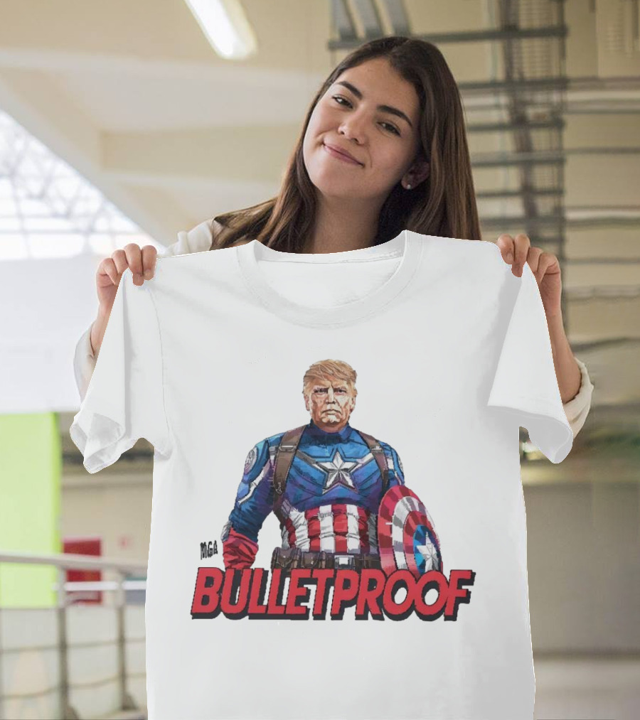 Bulletproof Captain America Trump T-Shirt