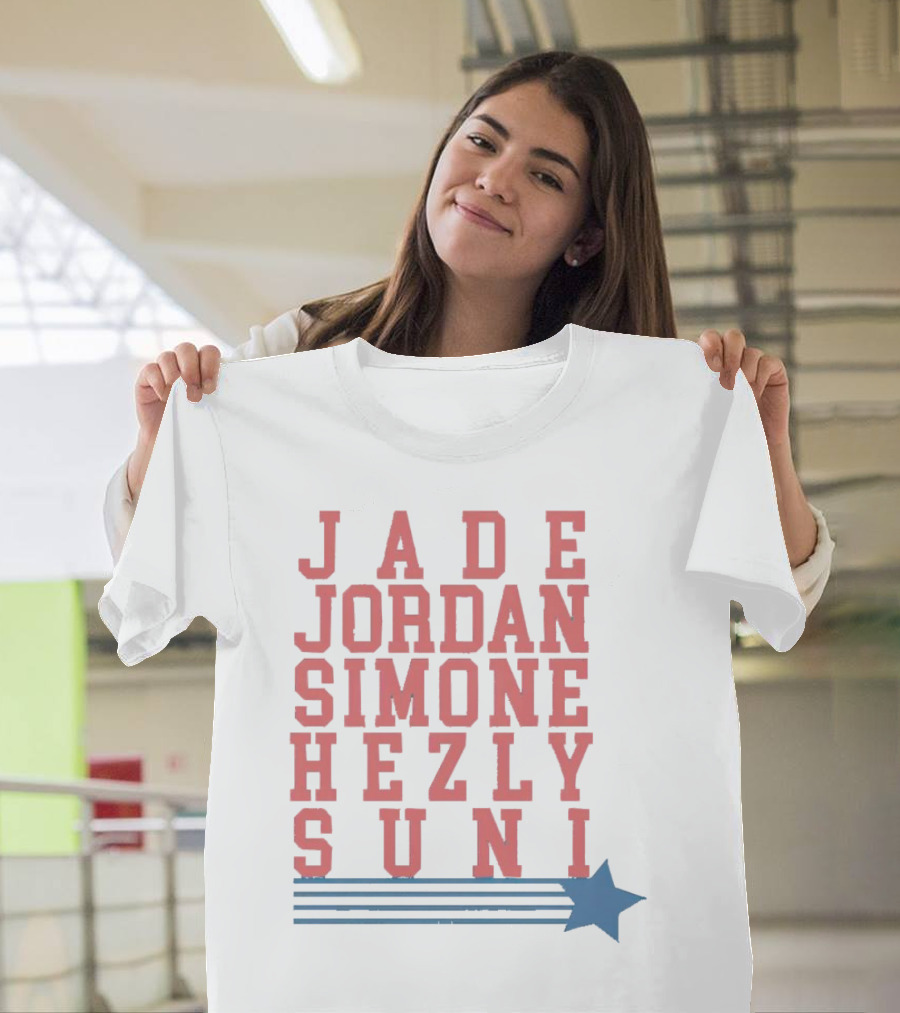 Jade Jordan Simone Hezly Suni Star Lines Sports T-Shirt