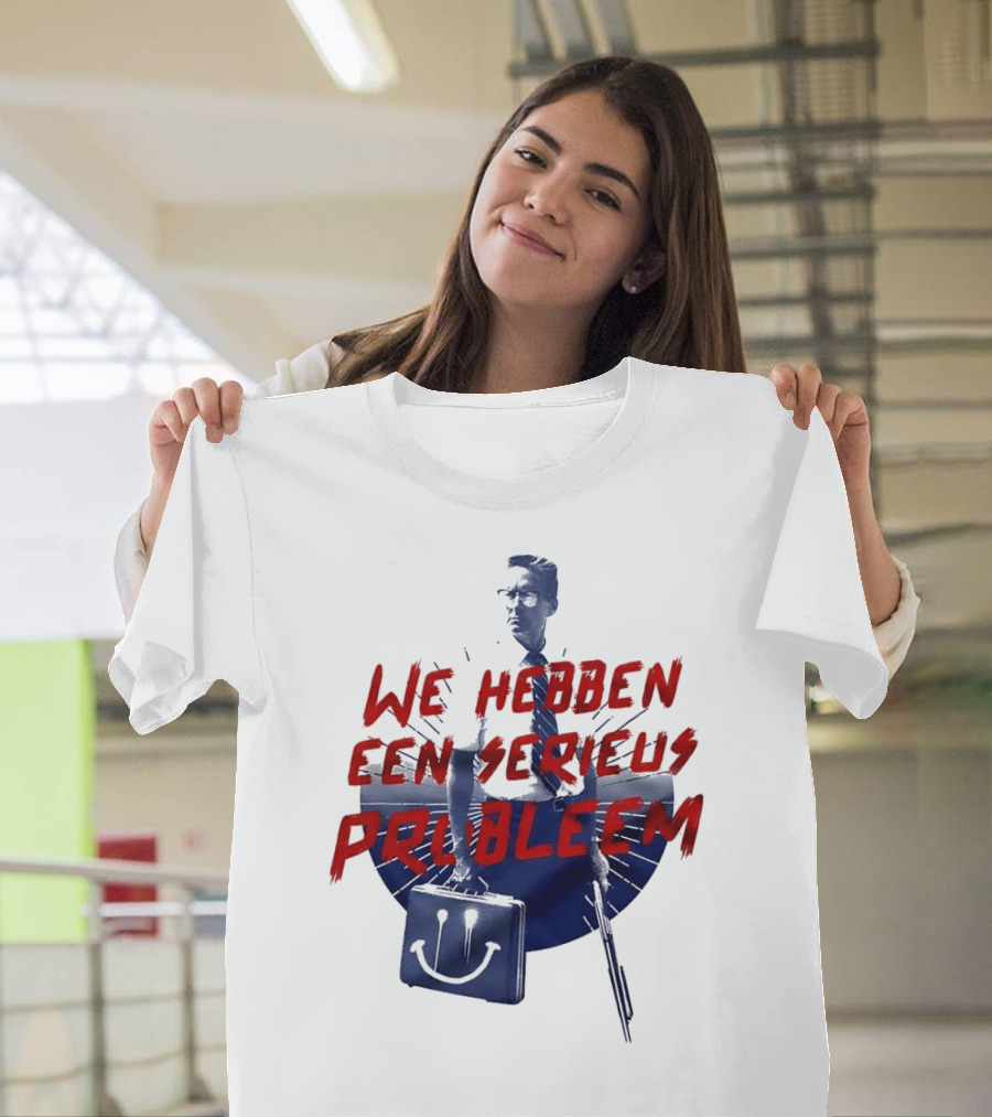 We Hebben Een Serieus Probleem Smiley Bag Man In Shadow T-Shirt