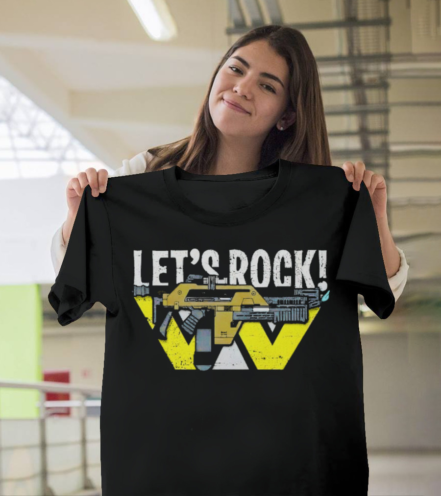 LET'S ROCK Aliens Weyland Yutani Pulse Rifle T-Shirt