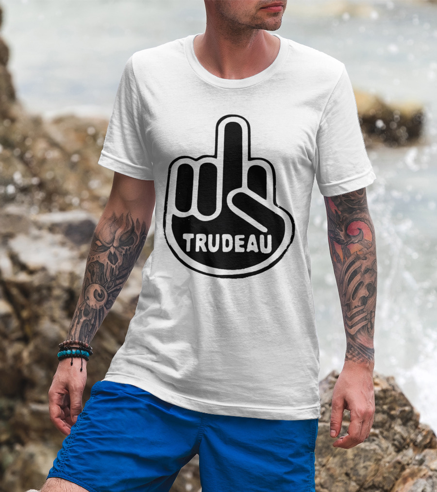 Trudeau Middle Finger Hand Gesture T-Shirt