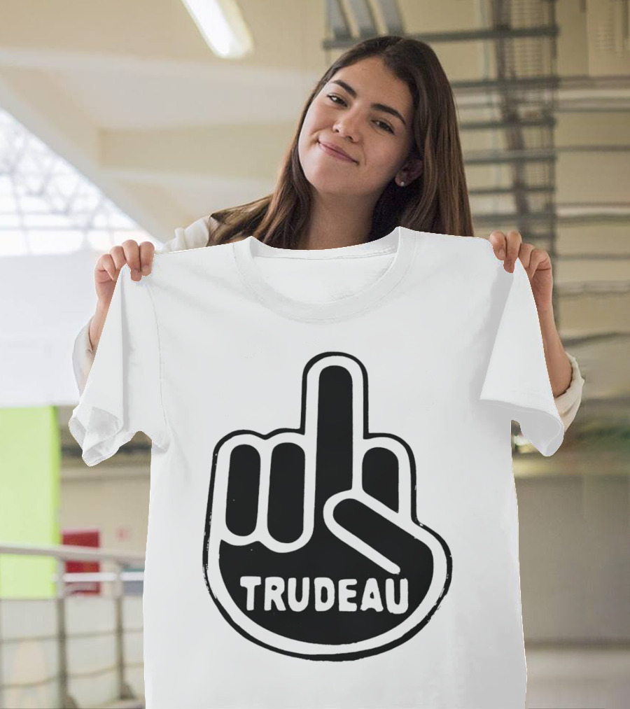 Trudeau Middle Finger Hand Gesture T-Shirt