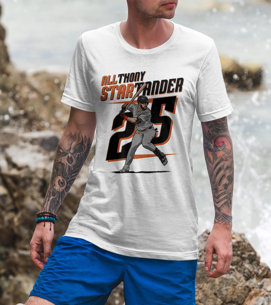 Anthony Santander All-Star Baseball Player Number 25 Baltimore T-Shirt