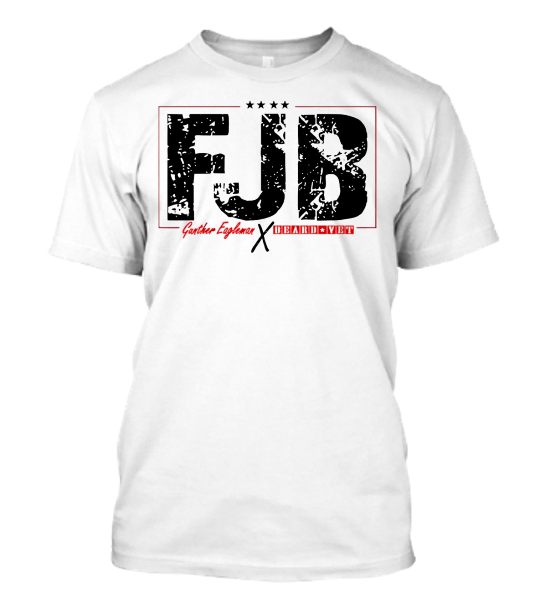 FJB Gunther Eagleman Beard Vet Collaboration Stars T-Shirt