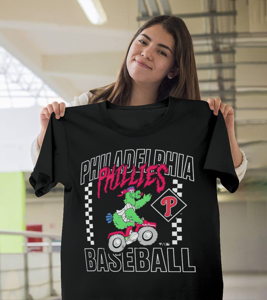 Philadelphia Phillies Baseball Phanatic Scooter Race T-Shirt