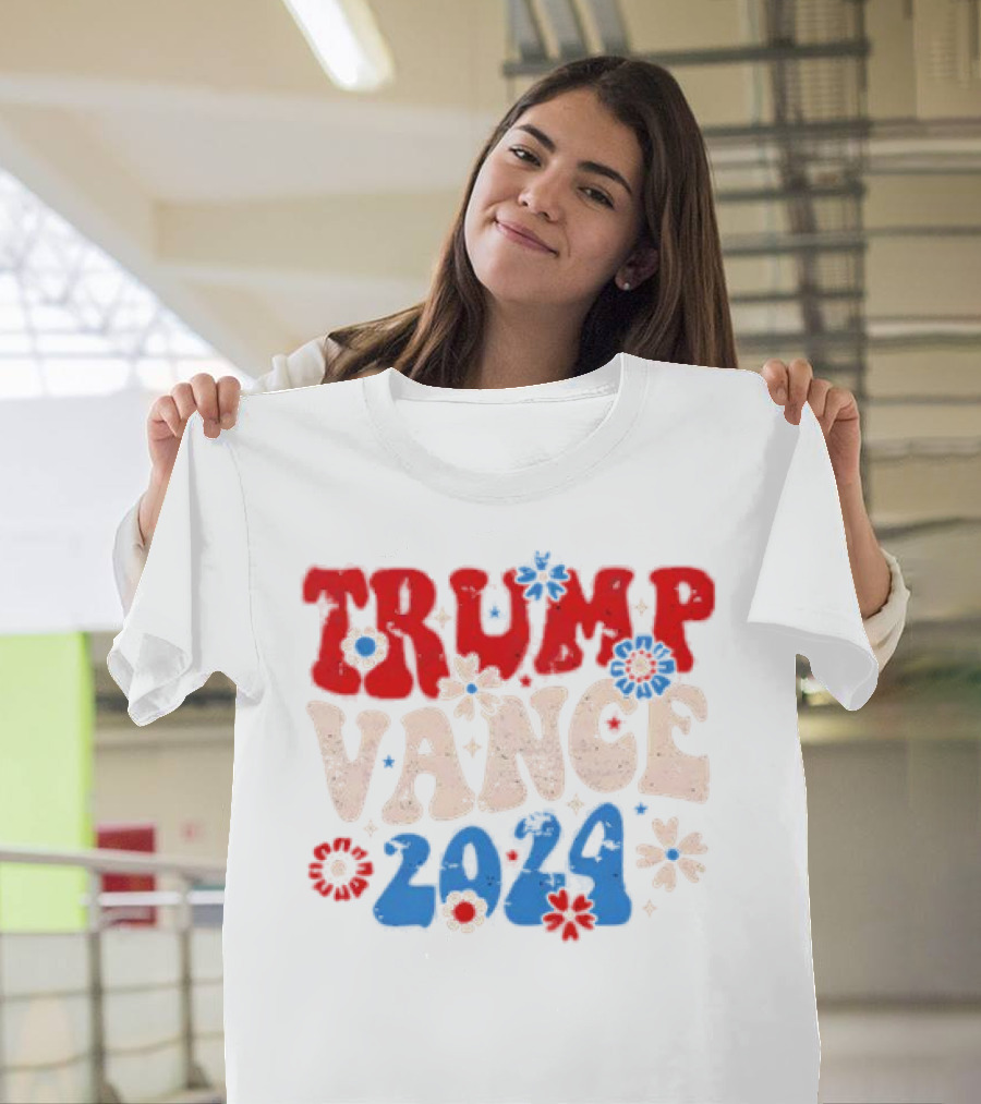 Trump Vance 2024 Flower Power T-Shirt