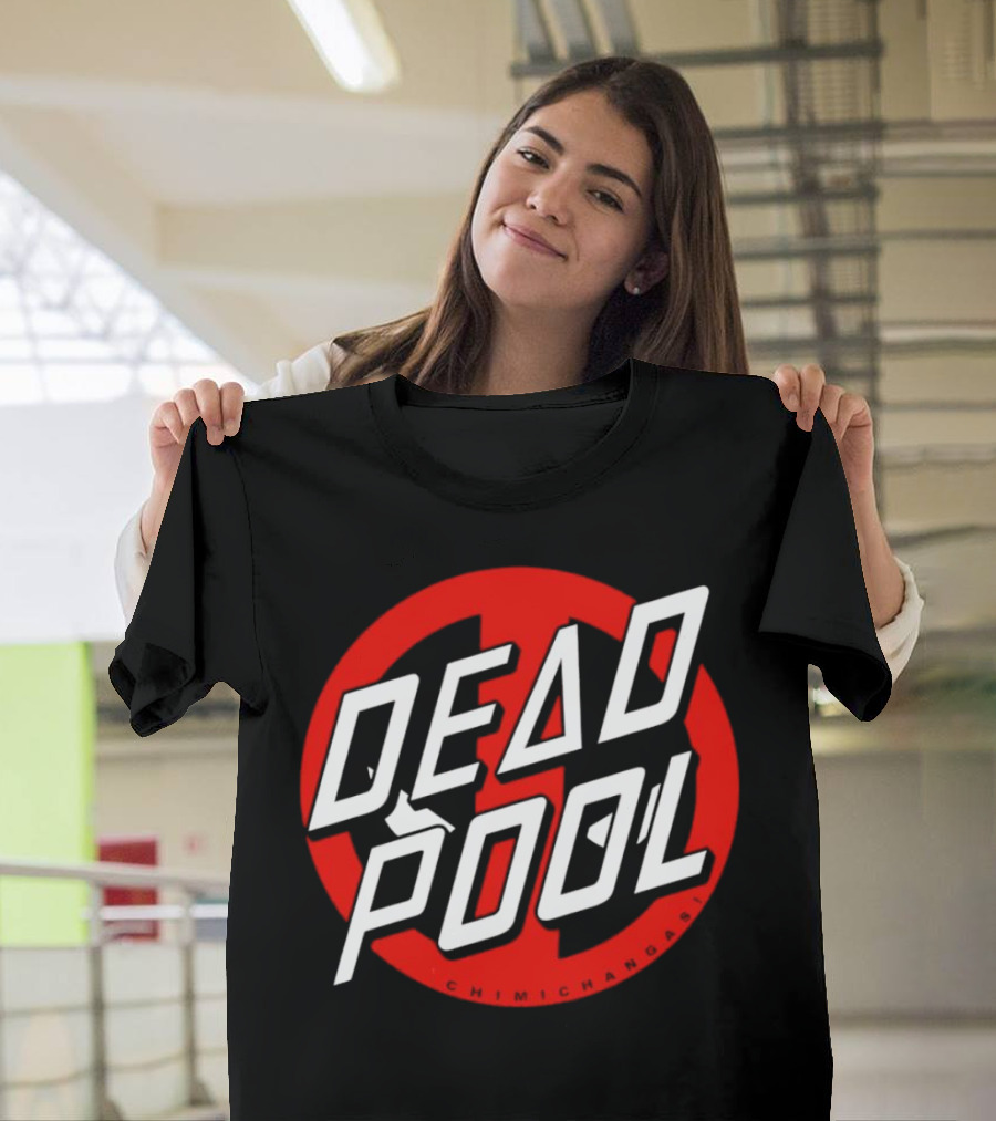 Deadpool X Santa Cruz Santapool Chimichangas Logo Red Circle T-Shirt