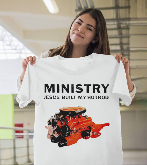 MINISTRY Jesus Built My Hotrod Vintage Engine T-Shirt