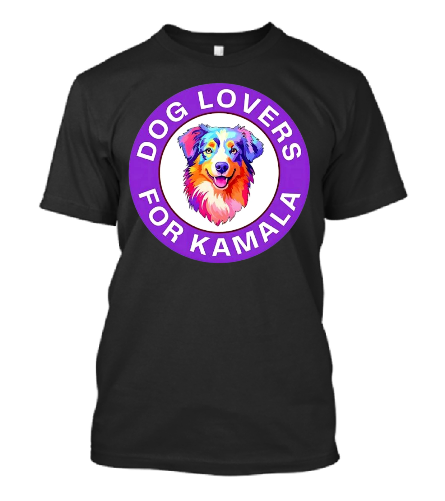 Dog Lovers For Kamala Harris Australian Shepherd T-Shirt