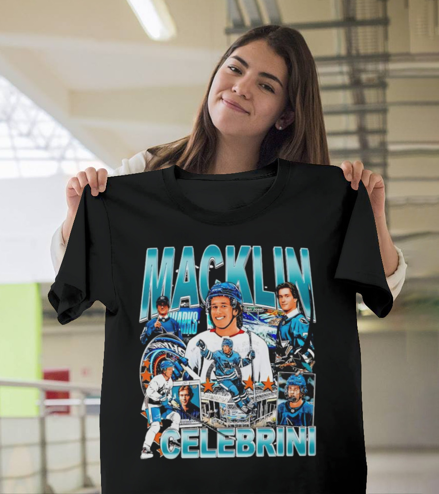 Macklin Celebrini San Jose Sharks 2024 Draft Prospect Hockey Star T-Shirt