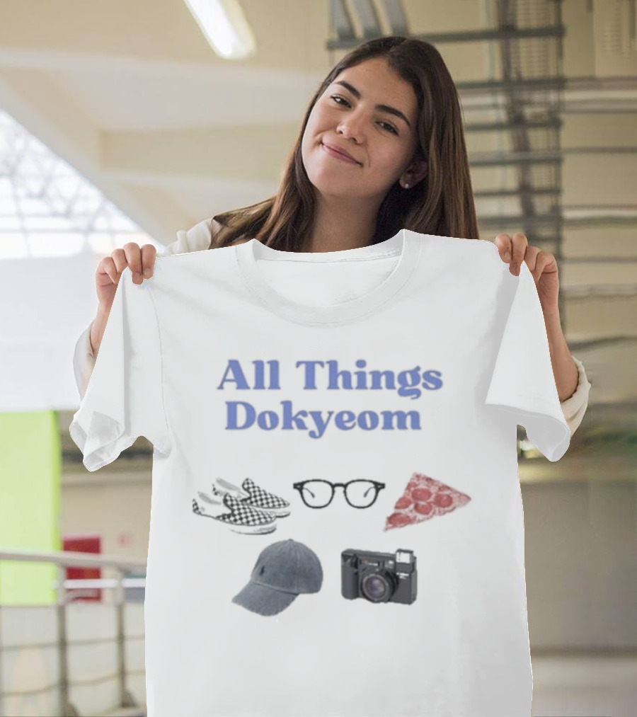 All Things Dokyeom Glasses Pizza Sneakers Camera Cap T-Shirt