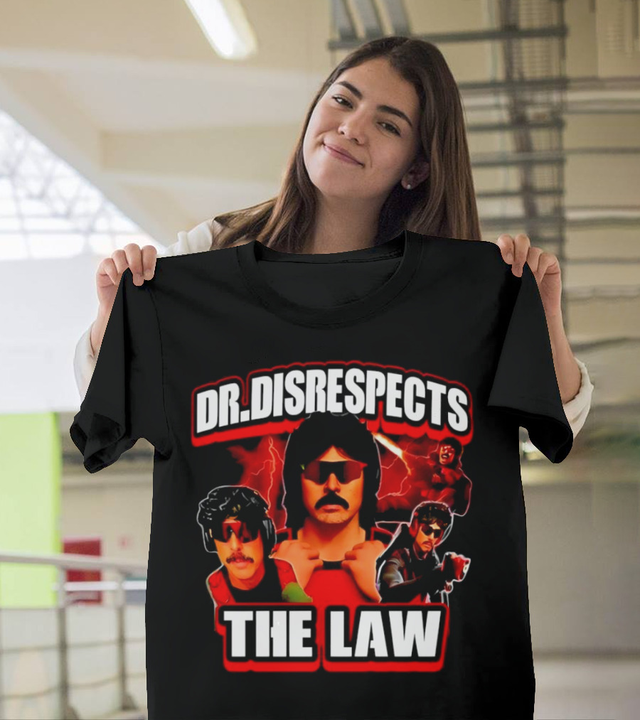 Dr Disrespects The Law Gamer Lightning Action T-Shirt