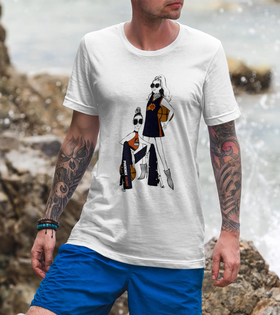 Phoenix Suns G-III 4Her Basketball Girls Fitted Fashion T-Shirt