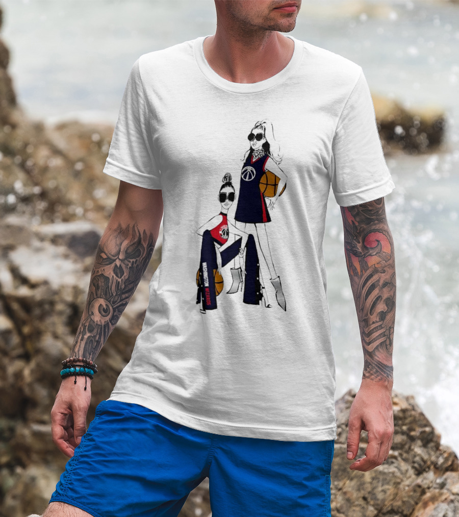 Washington Wizards G-III 4Her Girls Basketball Fitted Sportswear T-Shirt