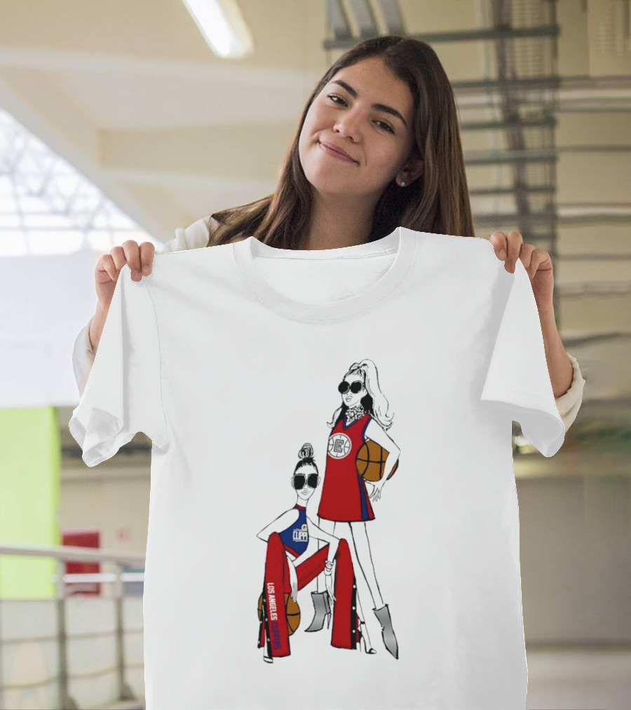 Los Angeles Clippers G-III 4Her Basketball Girls Fashion Red Blue T-Shirt