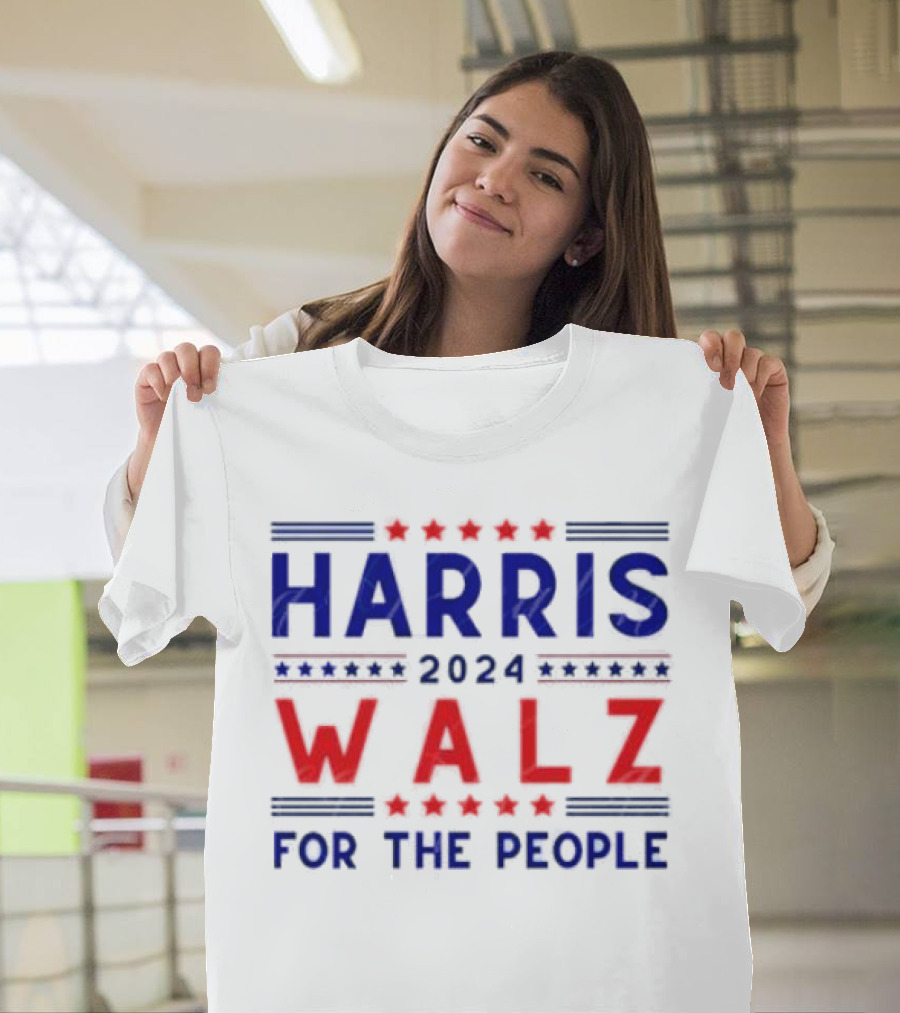 Harris Walz 2024 For The People T-Shirt