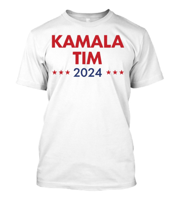 Kamala Tim 2024 Red Blue Stars T-Shirt