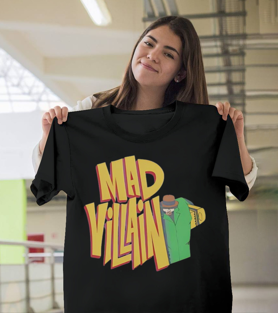 Mad Villain Lurk Mystery Figure in Green Trench Coat and Hat T-Shirt