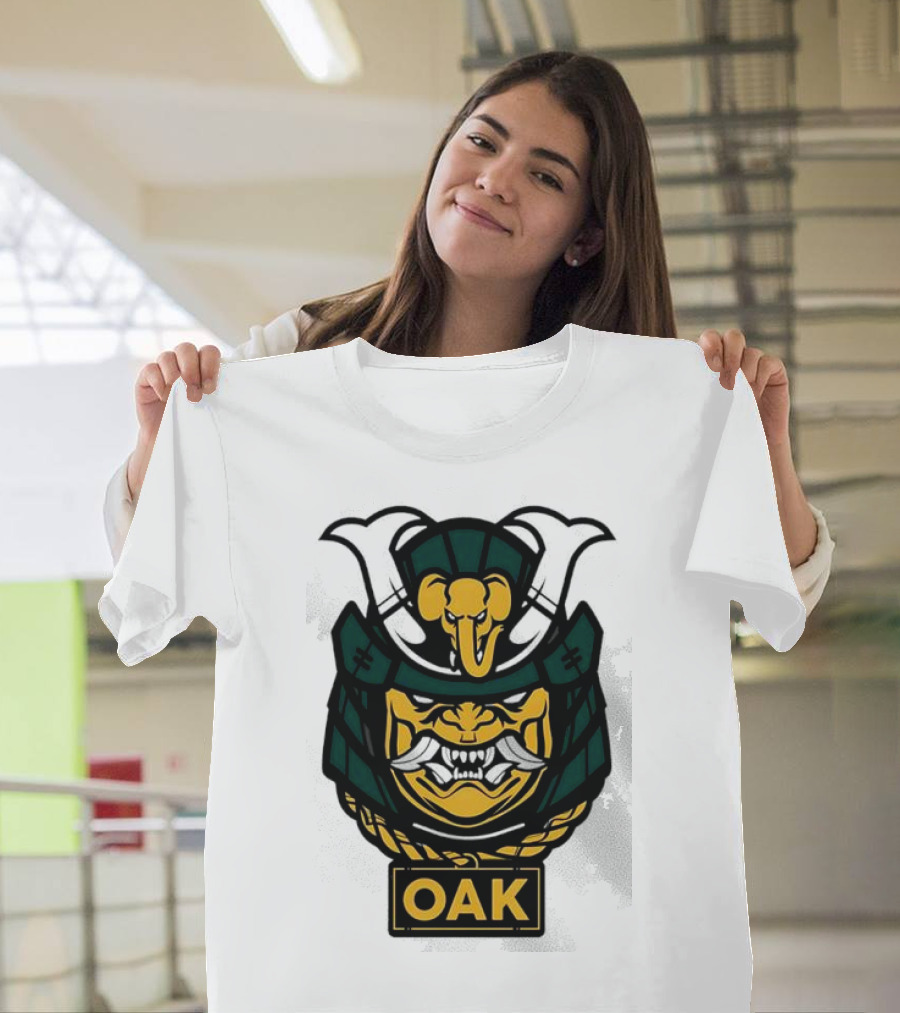 Oakland Athletics Samurai OAK Aggressive Mask T-Shirt
