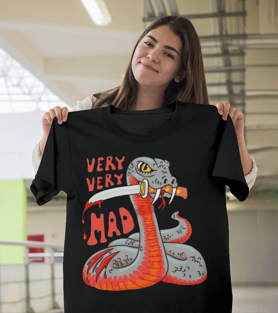 Very Very Mad Snake with Knife T-Shirt