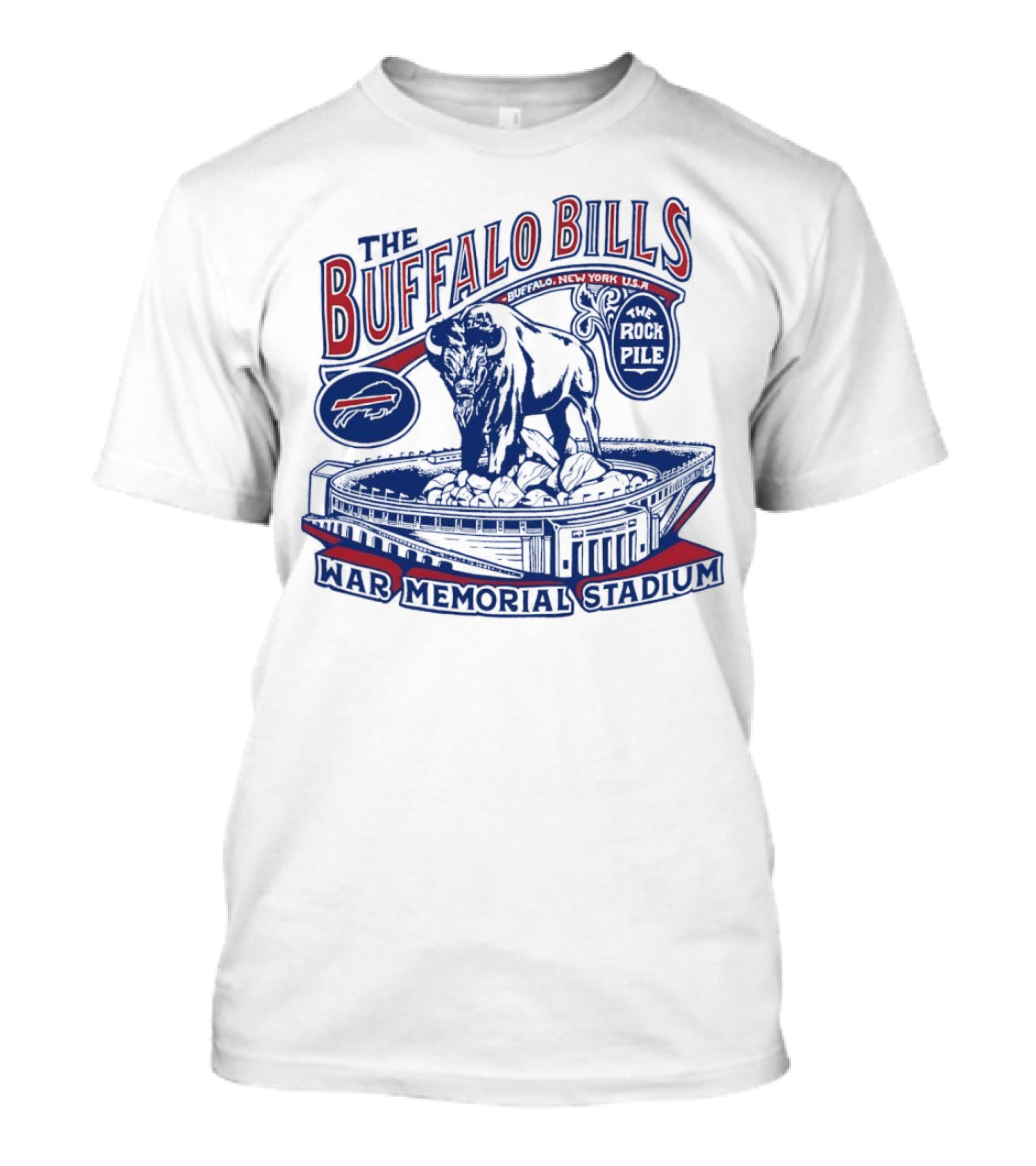 The Buffalo Bills War Memorial Stadium Rockpile New York NFL Iconic Buffalo T-Shirt