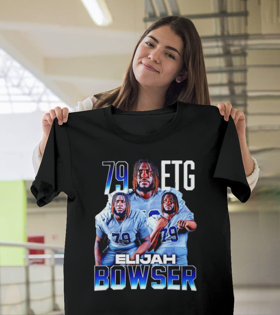 Elijah Bowser 79 ETG Football Player Montage T-Shirt