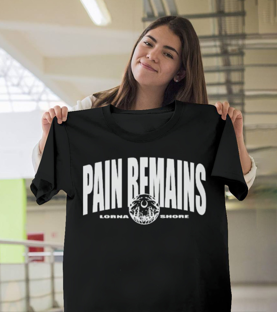 Lorna Shore Pain Remains Logo with Lunar and Forest Motif T-Shirt