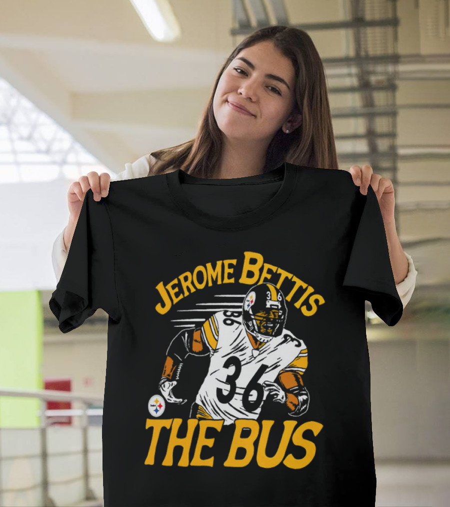 Jerome Bettis The Bus Pittsburgh Steelers 36 Caricature T-Shirt