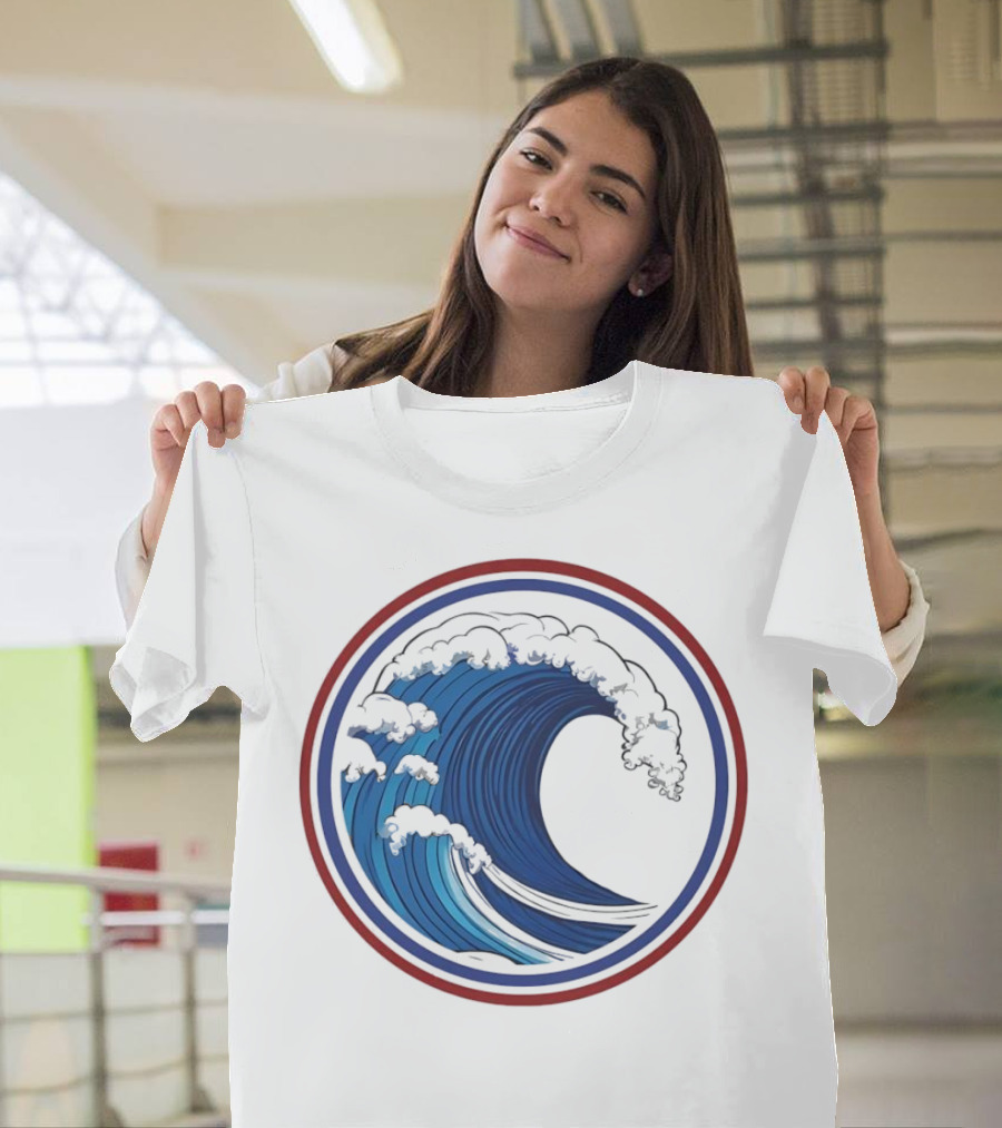 Blue Wave 2024 Circle Emblem T-Shirt