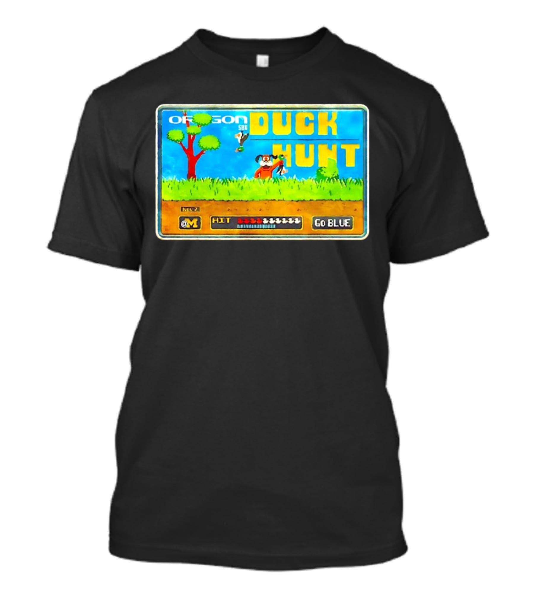 Oregon Gameday Duck Hunt Go Blue T-Shirt