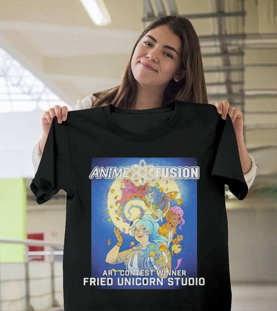 Anime Fusion Fried Unicorn Studio Art Contest Winner T-Shirt