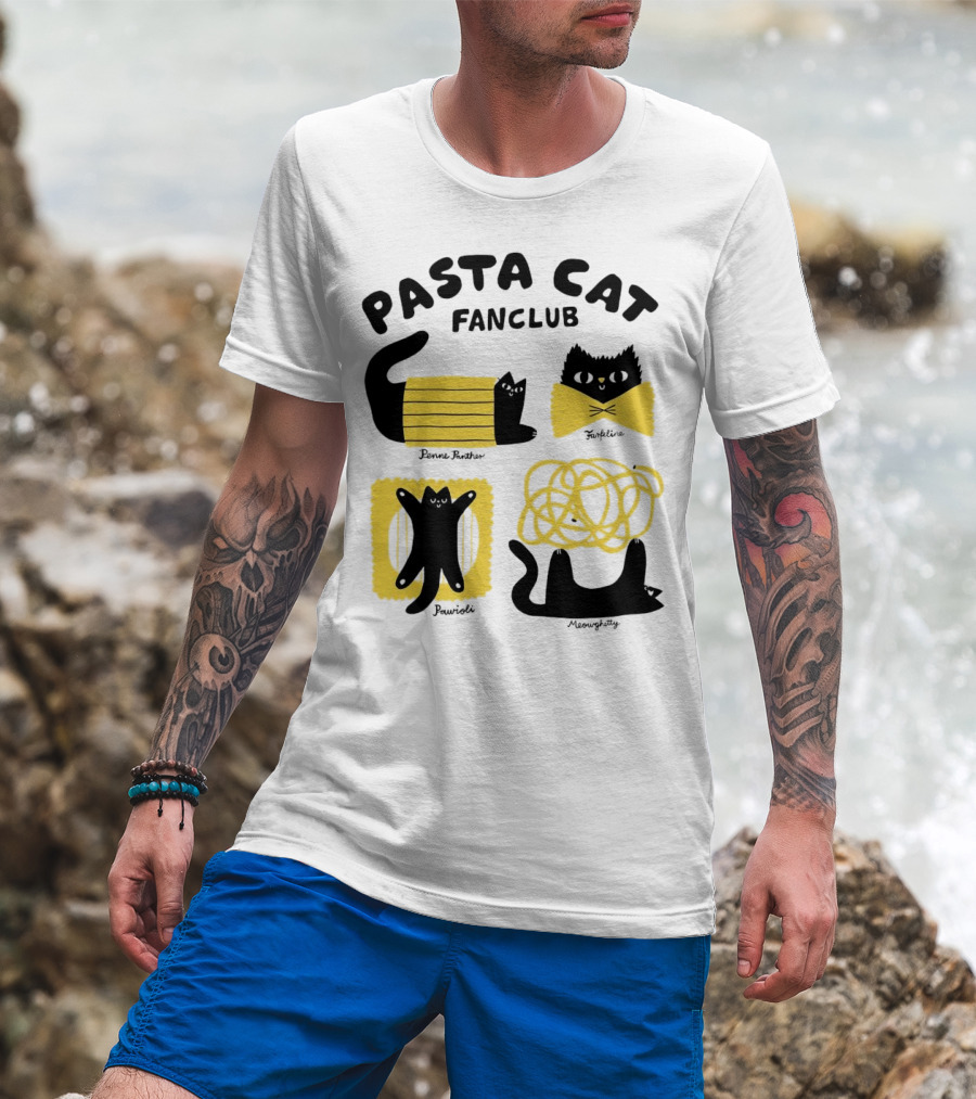 Pasta Cat Fanclub Penne Purrter ZitiFeline Pawrioli Meowgetty T-Shirt