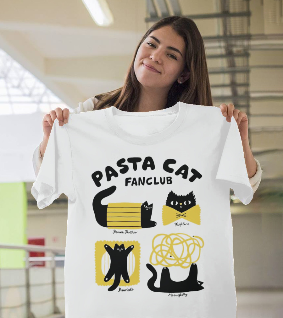Pasta Cat Fanclub Penne Purrter ZitiFeline Pawrioli Meowgetty T-Shirt