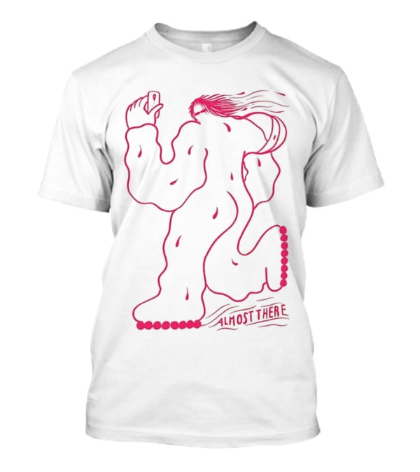 Almost There Red Abstract Figure T-Shirt