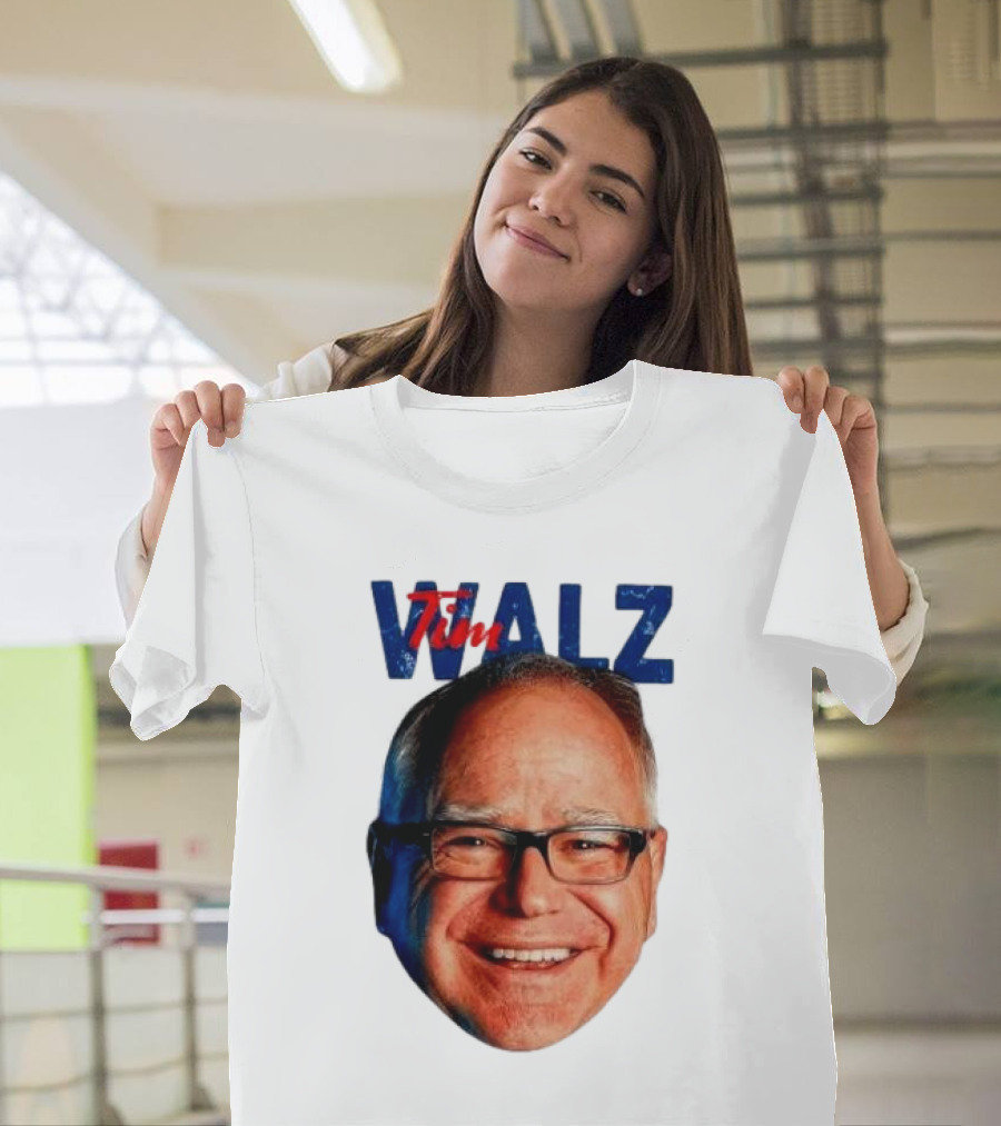 Tim Walz 2024 Vice President Big Head Walz T-Shirt
