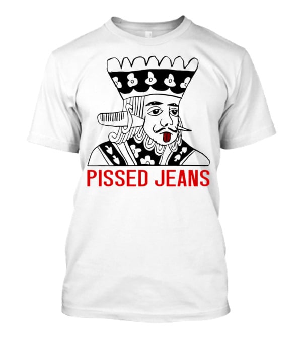 Pissed Jeans Playing Card King With Red-Tipped Tongue T-Shirt