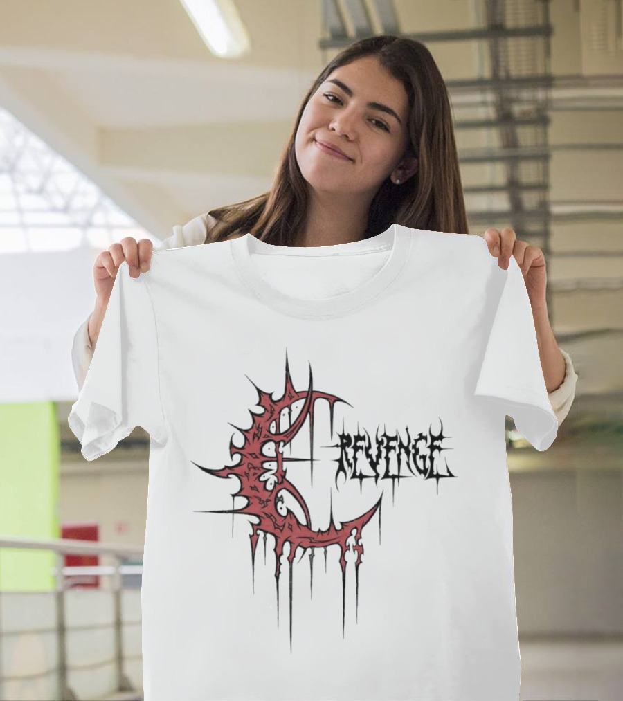 Revenge Crescent Dripping Blood T-Shirt
