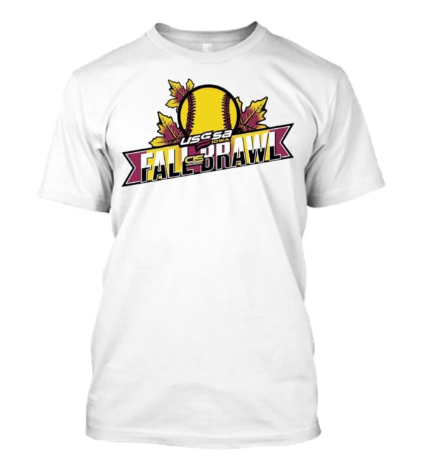 USSSA Iowa Fast Pitch CIS Fall Brawl Leaf Softball T-Shirt