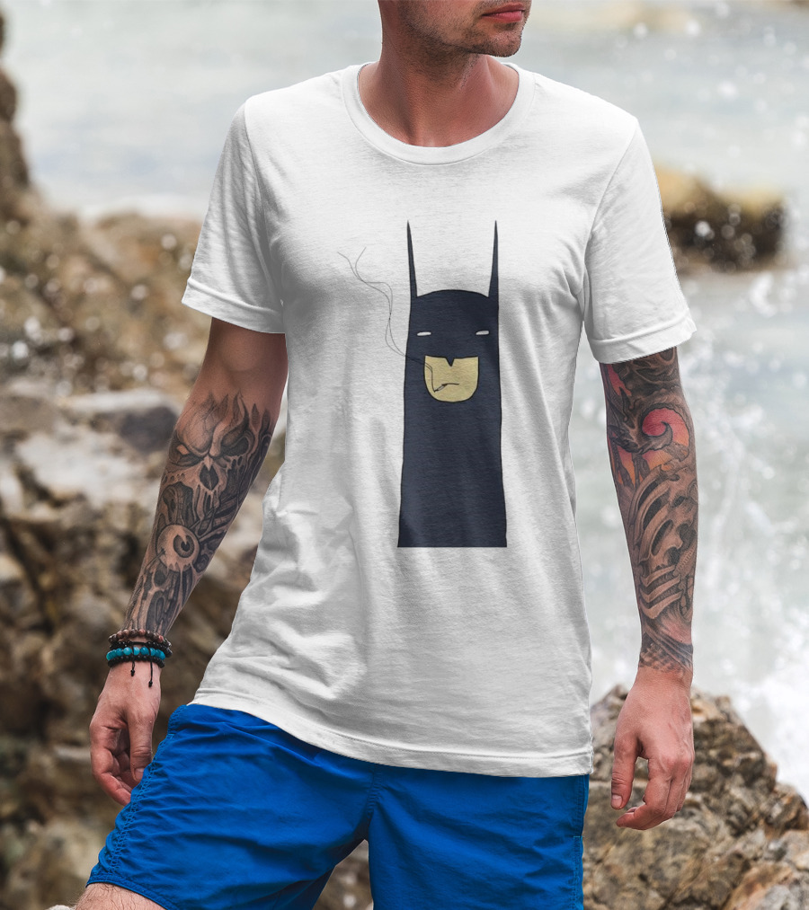 Batman Smoking Cigarette Classic T-Shirt