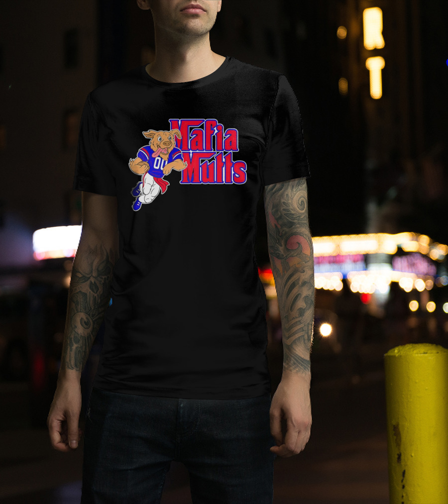 Buffalo Bills Mafia Mutts 01 Football Dog Cartoon T-Shirt