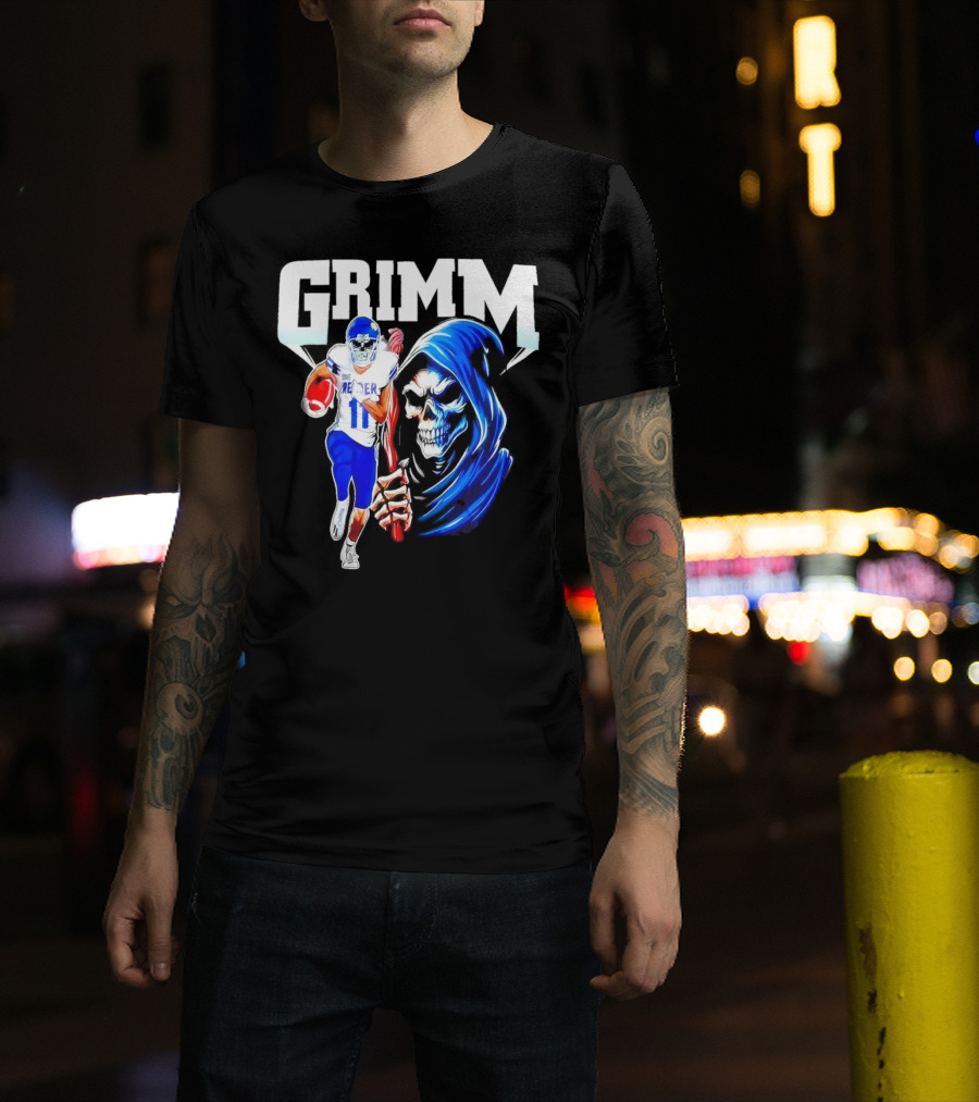 Grimm Reaper Kansas Jayhawks Football 11 Luke Grimm T-Shirt