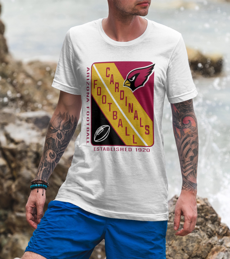 Arizona Cardinals Football Established 1920 Starter Shield T-Shirt