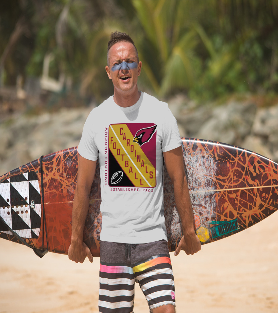 Arizona Cardinals Football Established 1920 Starter Shield T-Shirt