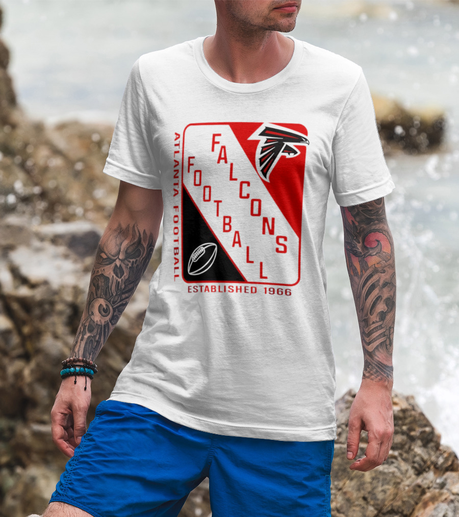Atlanta Falcons Football Established 1966 Shield T-Shirt