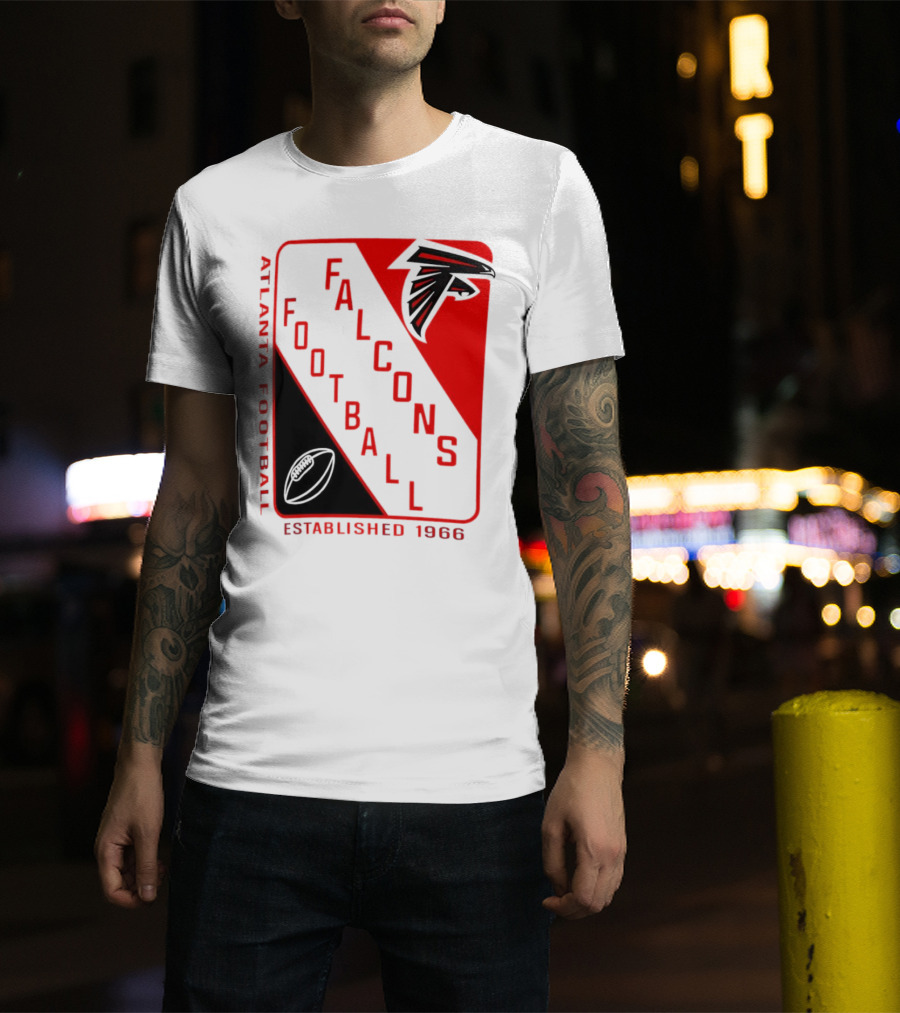 Atlanta Falcons Football Established 1966 Shield T-Shirt
