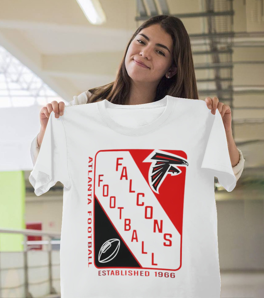 Atlanta Falcons Football Established 1966 Shield T-Shirt